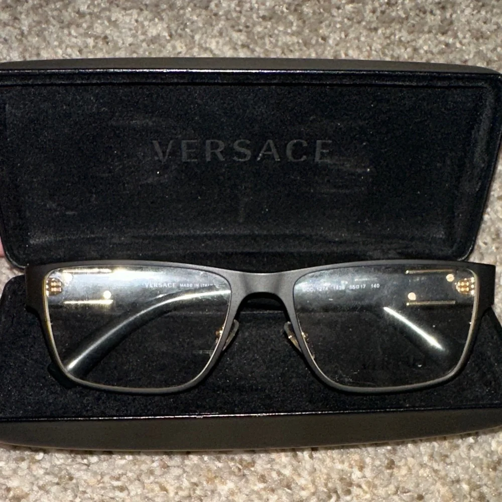 Versace Black and Gold Eyeglasses with Case - Picture 4 of 6